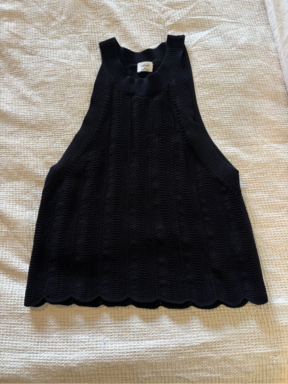 Wilfred knit black halter size XS